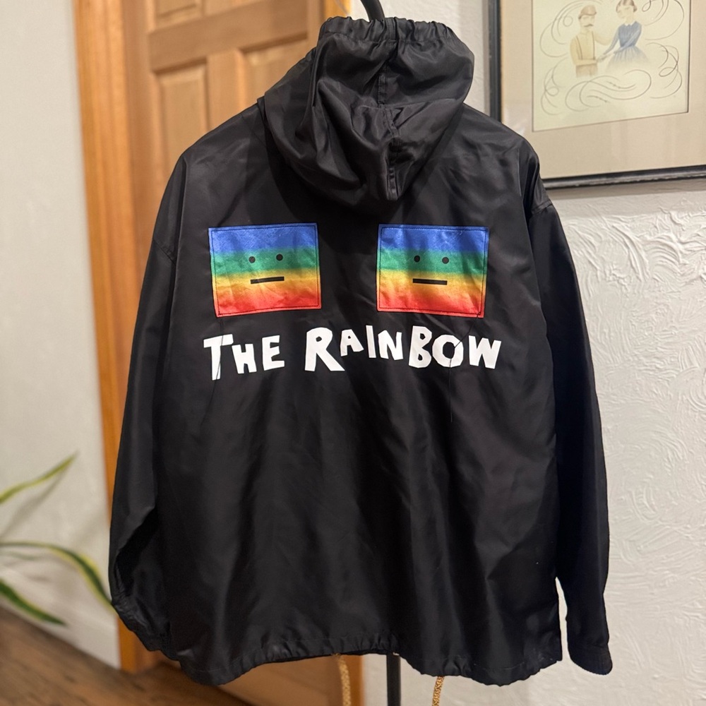 Acne Studios Black Rainbow Windbreaker Jacket - Picture 12 of 15